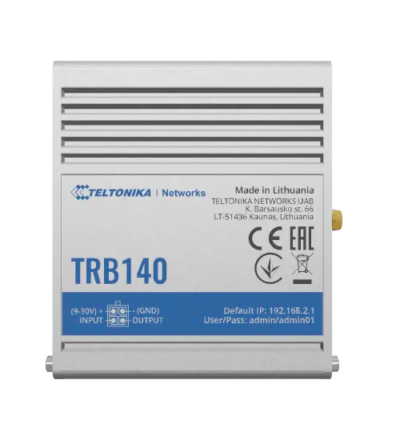 Teltonika TRB140 - Industrial Ethernet Gateway - Gigabit - LTE